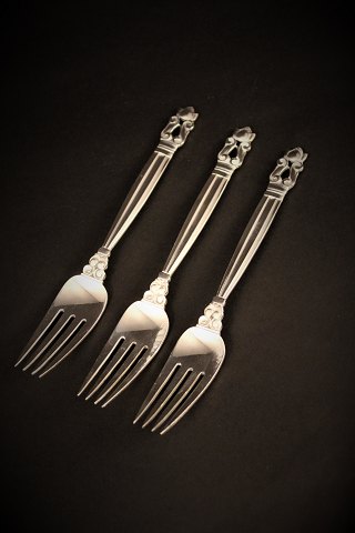Georg Jensen - Denmark cutlery "King" (Konge) lunch forks in sterling silver.
L:16.8cm.
