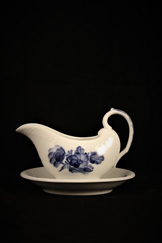 Royal Copenhagen Blue Flower, Braided, sauceboat on fixed dish from the 1961.