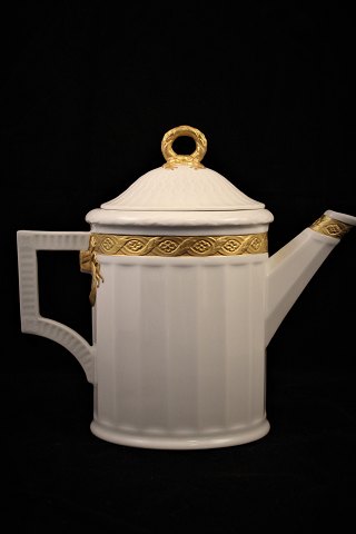 Kaffekande i Guld Vifte fra Royal Copenhagen.H:22cm.