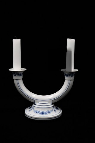 Bing & Grondahl Empire candlestick with 2 arms. H:13,5cm. W:20,5cm. B&G#235.