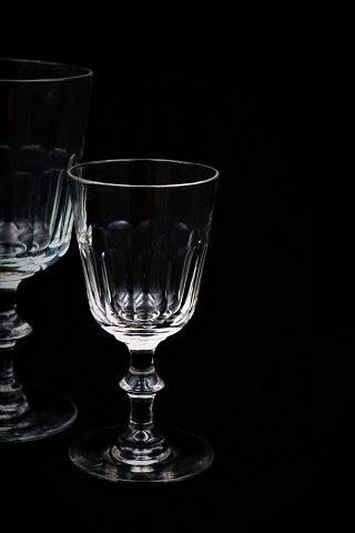 Old mouth blown Chr. d.8, large port wine glass from Holmegaard - Denmark...