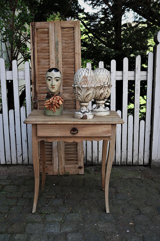 Antique, French Louis d.XV console table from the late 1700s with a small 
drawer...