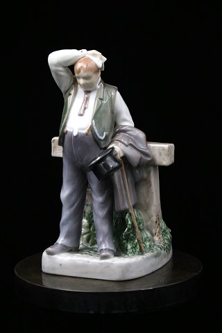 Bing & Grøndahl porcelænsfigur af "Den tørstige mand" "Tuborg-manden"
B&G 2435...