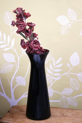 Old mouth-blown margan colored hyacinth glass...