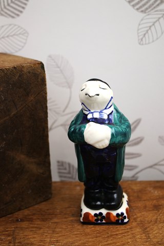 Nattergal, fajance figur fra Aluminia "I skoven skulle være gilde" designet af Kai Nielsen i 1908...