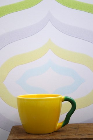 Ursula coffee cup in faience from Royal Copenhagen designed by Ursula Munch-Petersen...