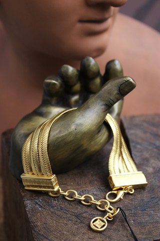 Vintage Givenchy bracelet in gold-colored metal from the 80s...