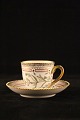 Flora Danica mocha cup and saucer from Royal Copenhagen. 
20/3618.