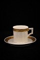 Lille kaffekop / Espresso kop i Guld Vifte fra Royal Copenhagen.Dia.:6cm.