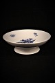 Royal Copenhagen, Blue Flower, braided cake bowl on low foot. 10/8062.