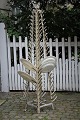 1800 century old plate holder in heavy iron with old white color and a super 
fine patina...