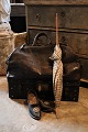 Decorative, antique travel bag from the 1700/1800 century. 
H:52cm. L:57cm. W:30cm. ...