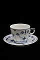Royal Copenhagen, Blue Fluted Plain coffee cup with saucer. 
RC# 1/93...
