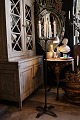 France 18th century raw wrought iron floor candlestick...