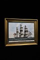 Bing & Grøndahl Skibeportrætter tegnet af Jacob Petersen 1774-1855 på porcelæn...