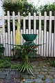 Gammelt fransk sofabord i metal med glasplade fra omkring 1950 i Coco Chanel / 
Hollywood Regency stil...