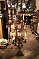 Antique, decorative French church candlestick in bronze from the 19th century...