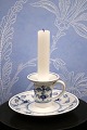 Royal Copenhagen, Blue Fluted Plain Chamber Candlestick.
RC#1/2307...