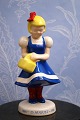 Irma girl in painted ceramics from Soholm - Bornholm - Denmark.