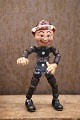 Sjov , gammel figur i metal og gips af lille mand.Krop , arme og ben er i metal som kan bøjes...