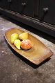 Antique Swedish wooden dish / sole dish with remnants of original paint and a really nice patina...