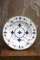 Royal Copenhagen Blue Fluted Plain deep plate with gold rim.Dia.: 18.5cm. 1/170. Before 1923...