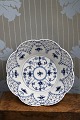 Blue Fluted Full lace fruit bowl with openwork pattern from Royal Copenhagen...