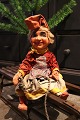 Old Santa Claus (lady Santa) with a body in straw, old felt, head in papier-mâché/plaster...
