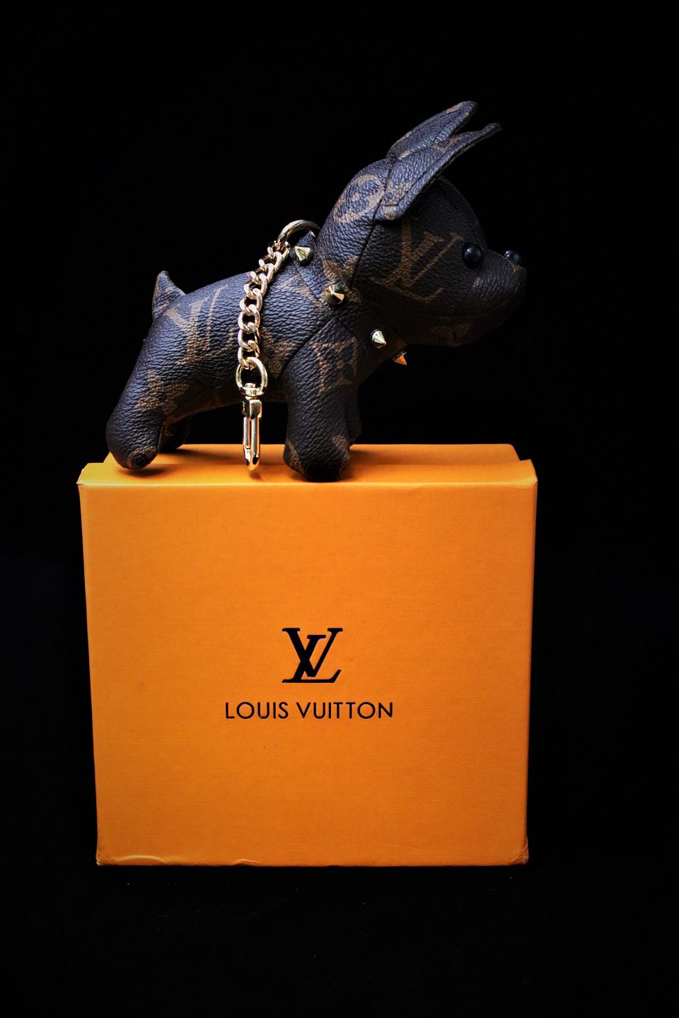 Small Print Original Louis Vuitton Safety Keychain